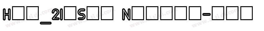 Hlv_2Inset Normal字体转换